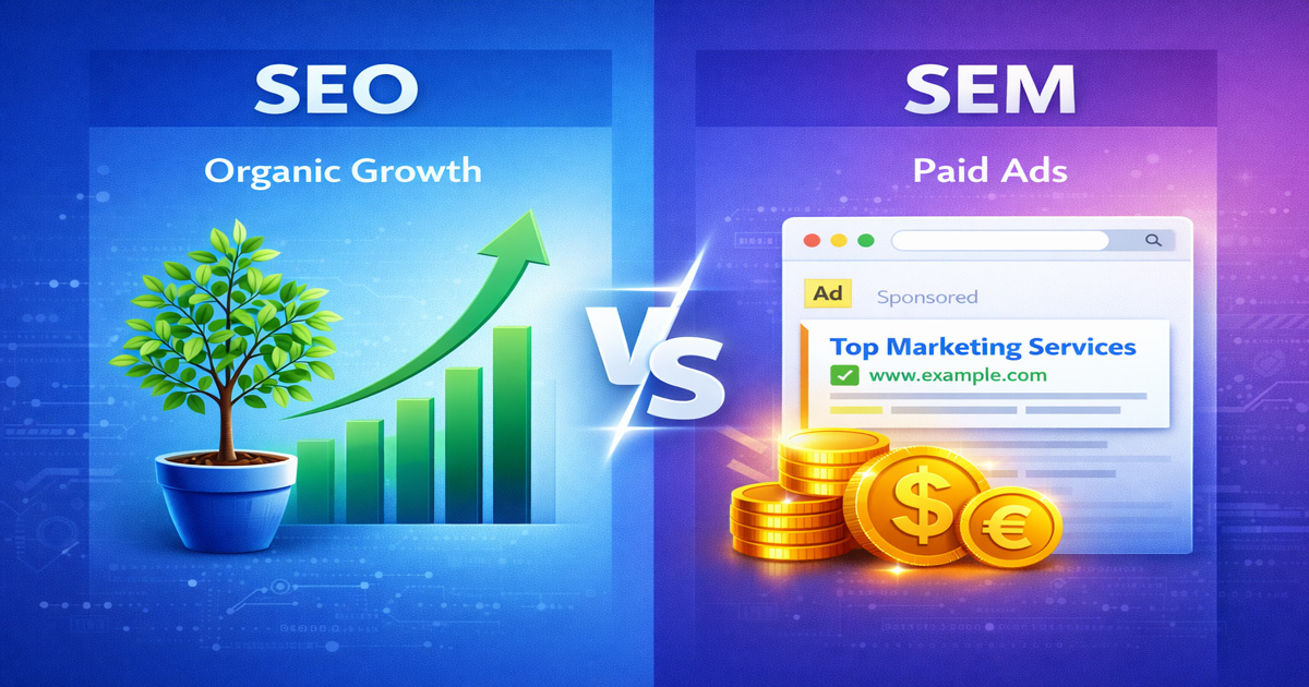SEO vs SEM: Differenze e Strategie Efficaci