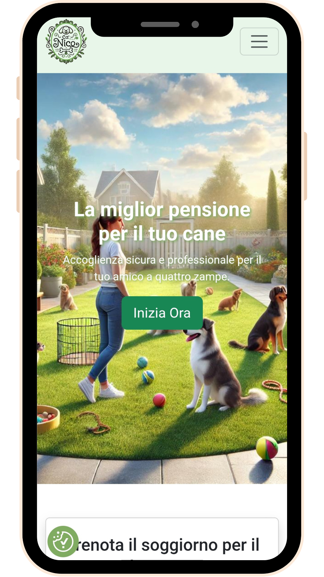 Ca-Nico — L'app per la pensione del tuo cane - Screenshot 1