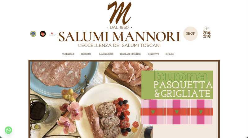 Salumificio Mannori — E-commerce Salumi DOP - Koncept portfolio