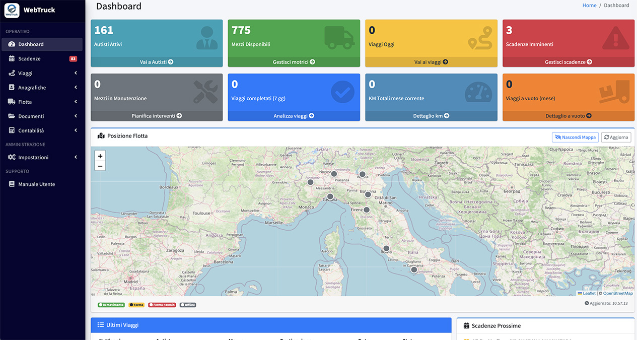 WebTruck — Gestionale per Autotrasporti - Koncept portfolio